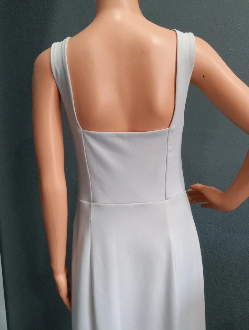 Show Me Your MuMu Elegant Square-Neck Maxi Dress with Front Slit